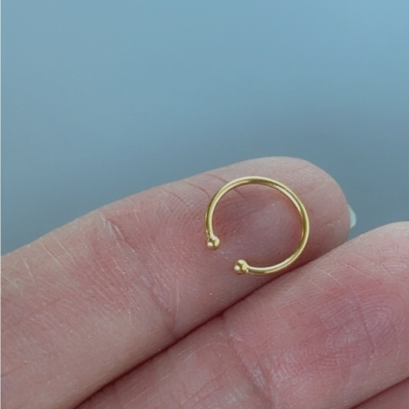 14K Gold Vermeil Sleek Band Ear Cuff for Layered Looks - Picture 4 of 7